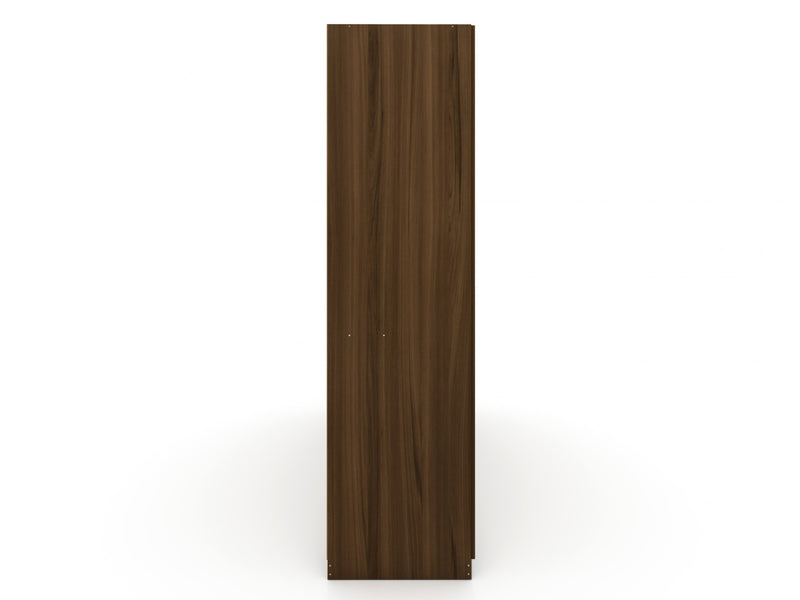 Gramercy Contemporary Modern 82\" Wardrobe Closet in Chestnut Brown