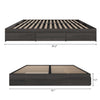 3-Drawer Storage Bed Frame, King|Bark Grey King Bed | Lit King tiroirs, Gris ecorce