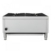 FORNO Commerciale 24 Inch Gas Hotplate with 4 Burners, 104,000 BTU, Stainless Steel - FCMHP0079-24 | Plaque de cuisson a gaz Commerciale de 24 po avec 4 bruleurs, 104 000 BTU, acier inoxydable – FCMHP0079-24