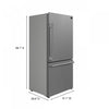 Forno Milano Espresso 31 Inch Bottom Freezer, Stainless Steel, 17.2 cu.ft. - FFFFD1785-31S | Refrigerateur Milano Espresso de 31 po avec congelateur inferieur, acier inoxydable, 17,2 pi³ – FFFFD1785-31S