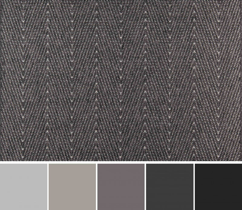 Raven Contemporary 5'0\" x 7'6\" Area Rug in Grey Indoor Area Rug