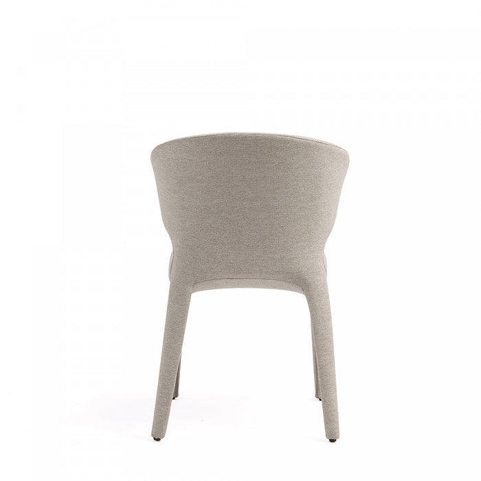 Conrad Mid-Century Modern Upholstered Dining Chair in Wheat - Set of 4
