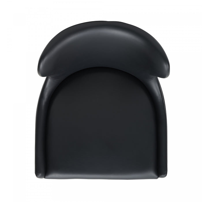 Blair Modern Wood Upholstered Counter Stool in Black - Set of 2 Bar Stool