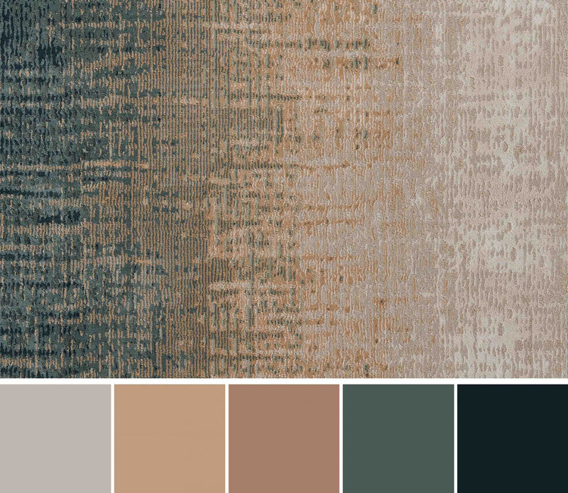 Sable Contemporary 2'2\" x 7'7\" Runner Rug in Blue Indoor Area Rug