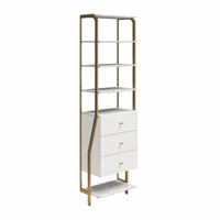 Dorel Home Gwyneth Closet 3 Drawers - White Marble