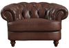 Hydeline Brixton Leather Chair - Brown