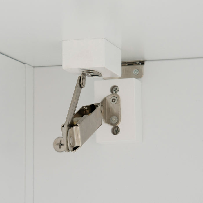 Pawhut Cat Litter Box Enclosure With Openable Top, Cat Washroom Storage Side Table With Double Doors, Zinc Alloy Handles, For Indoor Use, White