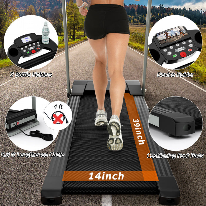 Costway Portable 800w Electric Treadmill Motorized Power Running Fitness Machine