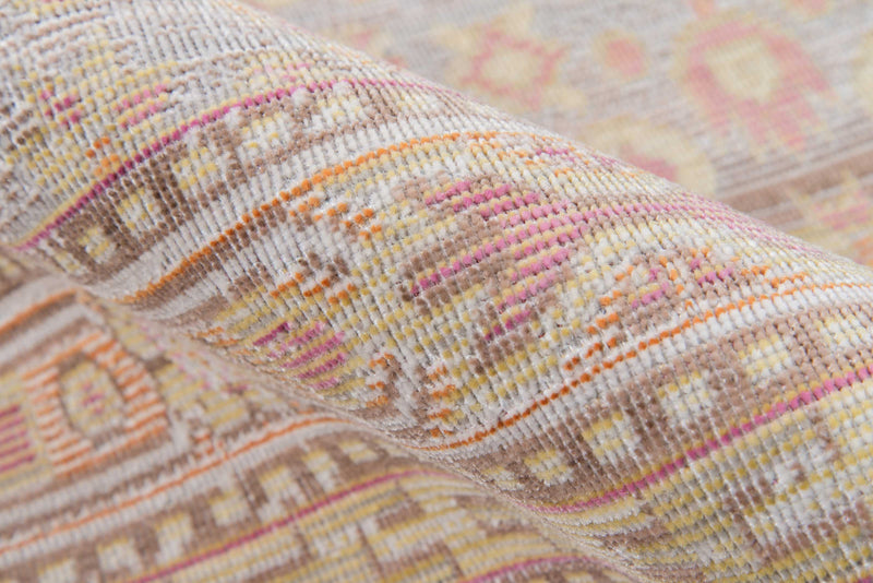 Poppy Traditional 2'7\" x 8'0\" Runner Rug in Pink Indoor Area Rug