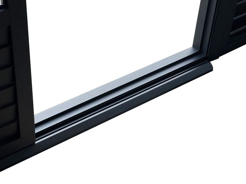 Florence - Wall Mounted Solarium 8x16 Polycarbonate Roof In Black