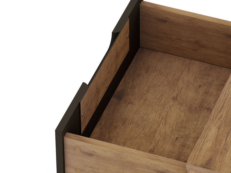 Rockefeller Mid-Century Modern 2-Piece Dresser Set in Gray