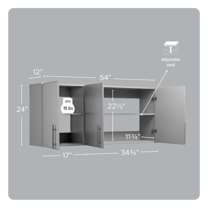 Elite 54\" Wall Cabinet - Grey