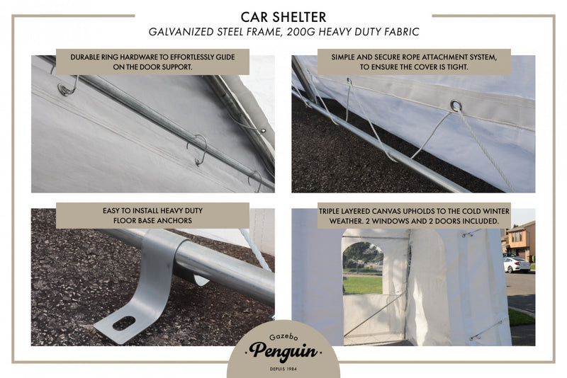Car Shelter 11 Ft. X 16 Ft.
