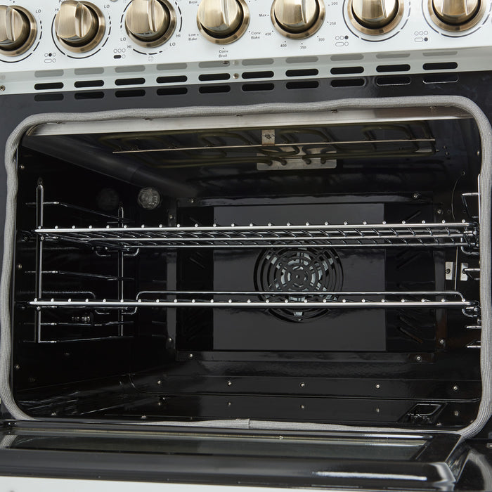 Forno Paolo 30\" White Electric Range, 4.38 CU.FT. - FFSEL6011-30WHT