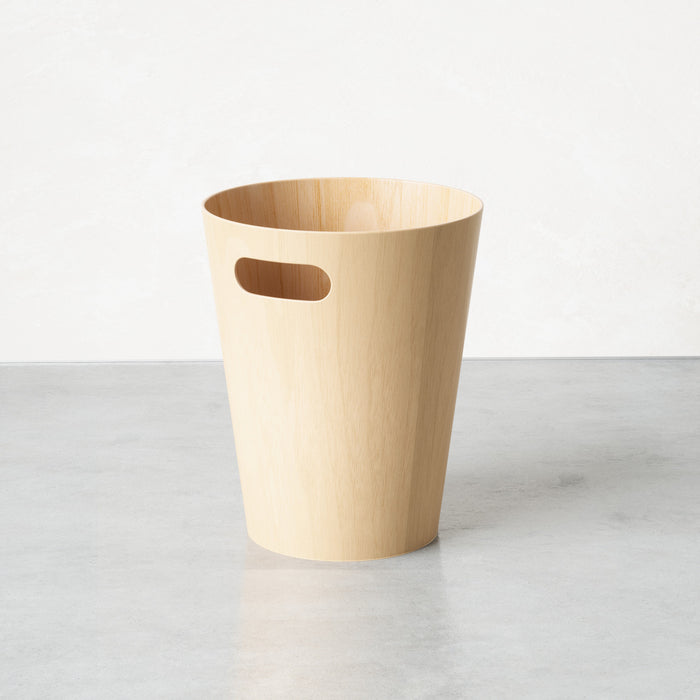 Umbra Woodrow Garbage Bin Trash Can - Natural