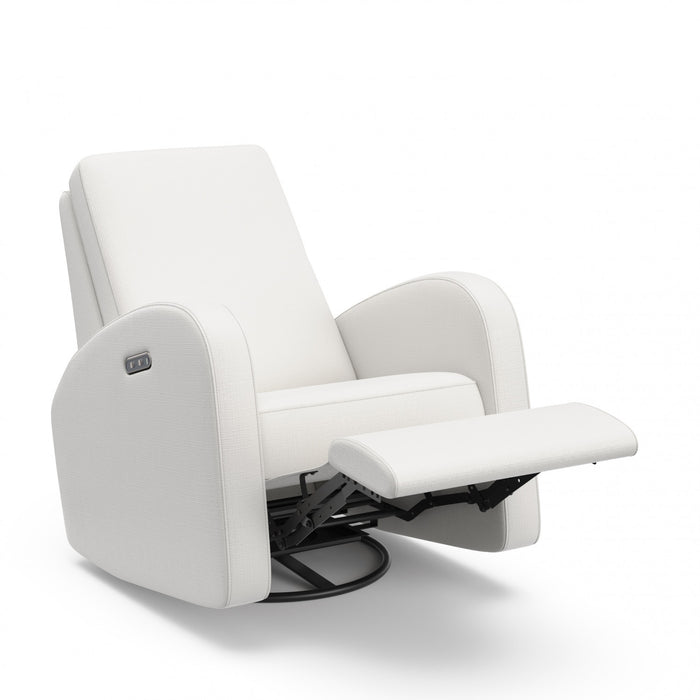 Storkcraft Santa Monica Power Recliner - Ivory Basketweave
