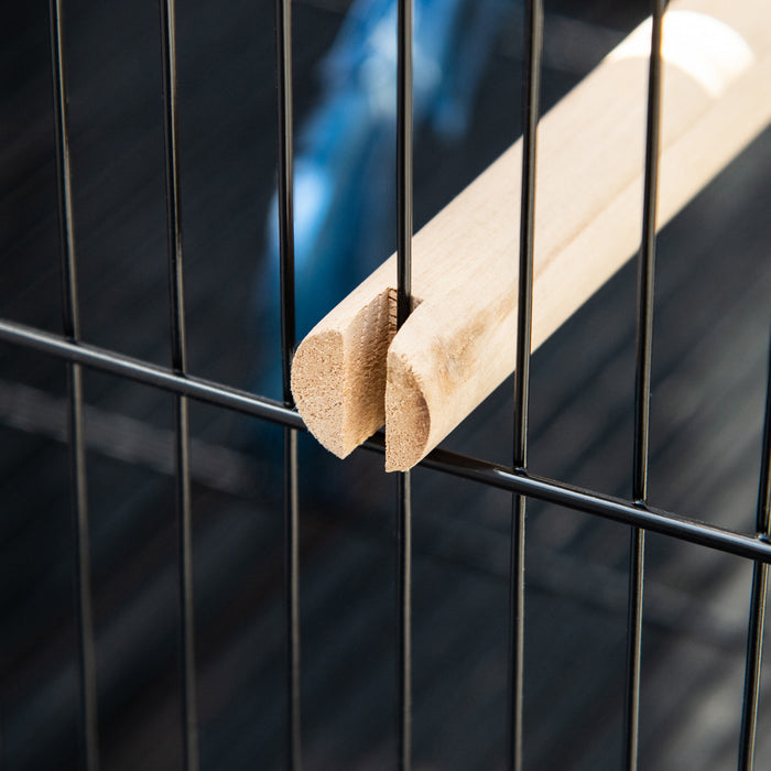 Pawhut 55.1\" 2 In 1 Bird Cage Aviary Parakeet House For Finches, Budgies With Wheels, Slide-out Trays, Wood Perch, Food Containers, Green