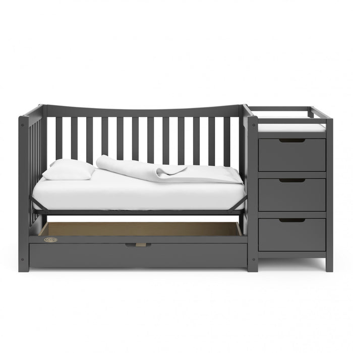 Graco Remi 4-in-1 Convertible Crib and Changer - Gray