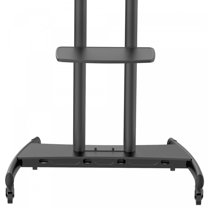 Kanto MTM86PL Height Adjustable Rolling TV Stand for 55\" - 86\" TVs and Interactive Displays, Black Tv Mount