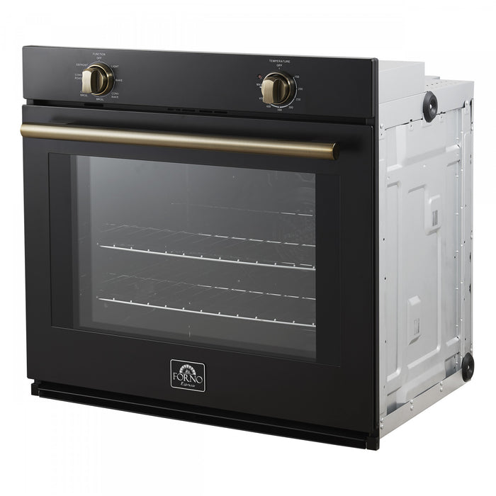 Forno Vomero 30\" Single Wall Oven in Black, 5 cu.ft. Convection Oven - FBOEL1370-30BLK
