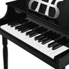 Costway 30-Key Classic Piano Wood w/ Bench & Music Rack Black