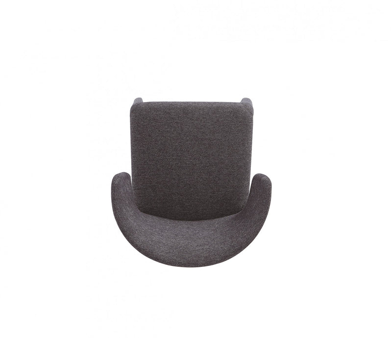 Conrad Mid-Century Modern Upholstered Dining Chair in Black - Set of 4