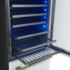 Forno Azienda 24" Dual Zone Wine Cooler, 15.8 Cu.Ft, 108 Bottles & 100 Cans, White - FWCDR6628-24WHT Refrigerator | Azienda cellier a vin 24 po a deux zones, 15,8 pi³, 108 bouteilles et 100 canettes, blanc – FWCDR6628-24WHT
