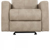 Denton 34 in. Faux Leather Manual Glider Recliner Chair - Taupe | Fauteuil inclinable manuel a mouvement coulissant Denton de 34 po en similicuir - Taupe