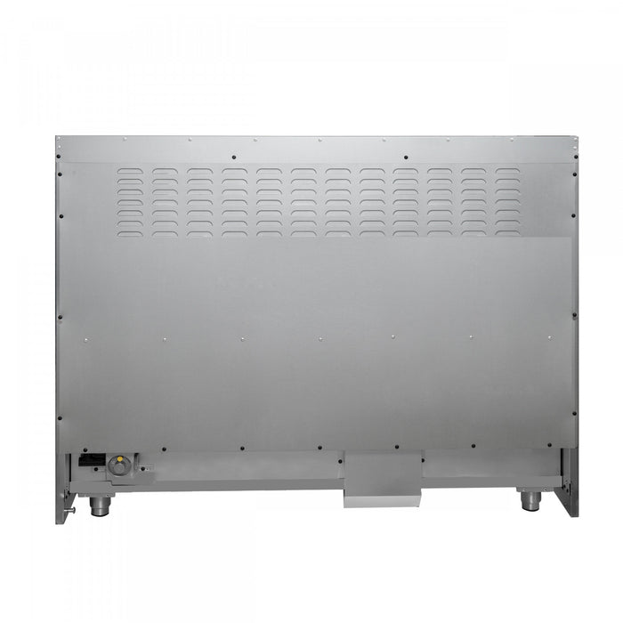 Forno Galiano 48\" Dual Fuel Range, Black, 6.58 cu. ft. double ovens -FFSGS6156-48BLK