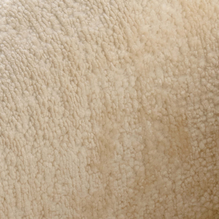 Tribeca Mid-Century Modern Chenille Lounge Chair in Cream