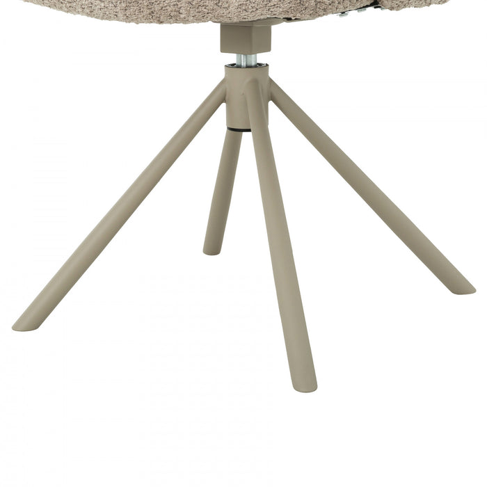 Wrenley Upholstered Swivel Dining Chair with Pedestal Base (Set of 2)