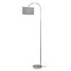 Arries Modern Arched Floor Lamp, Brushed Nickel &Silver, 66" | Arries Lampadaire arque moderne, Nickel brosse et Argent, 66 po H