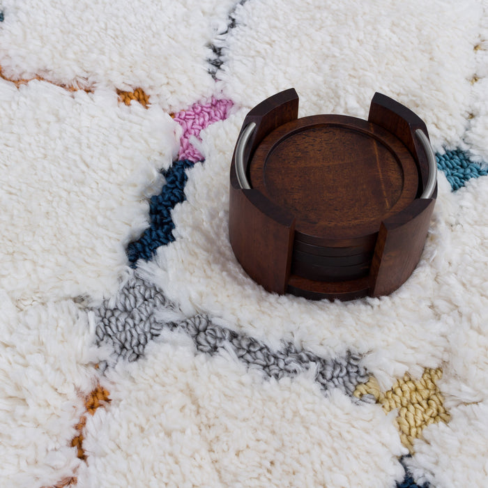 Lola Lattice Shag Area Rug - 2'7\" x 8'