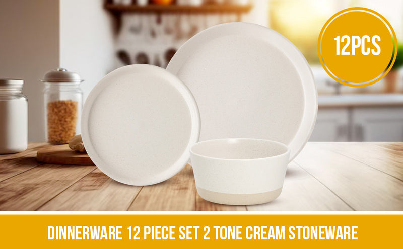 H2K 12-Piece Dinnerware Set for 4