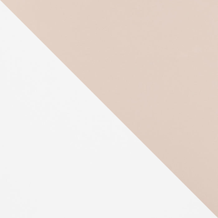 Amara Modern 20\" Nightstand in Pale Rose and White (1-Drawer) - Set of 2