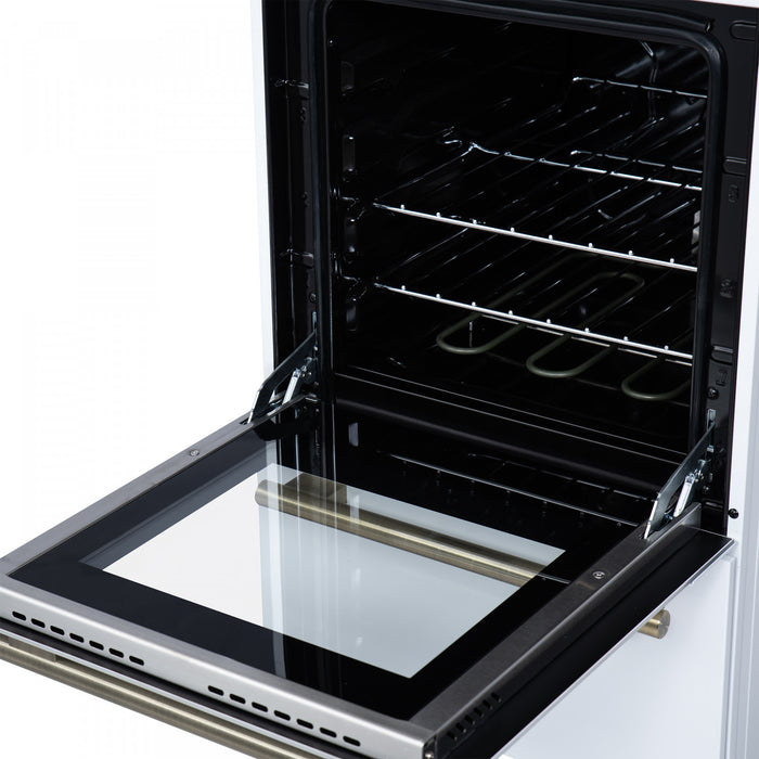 Forno Pallermo 20 Inch Electric Range in White, 2.05 cu.ft. - FFSEL6051-20WHT
