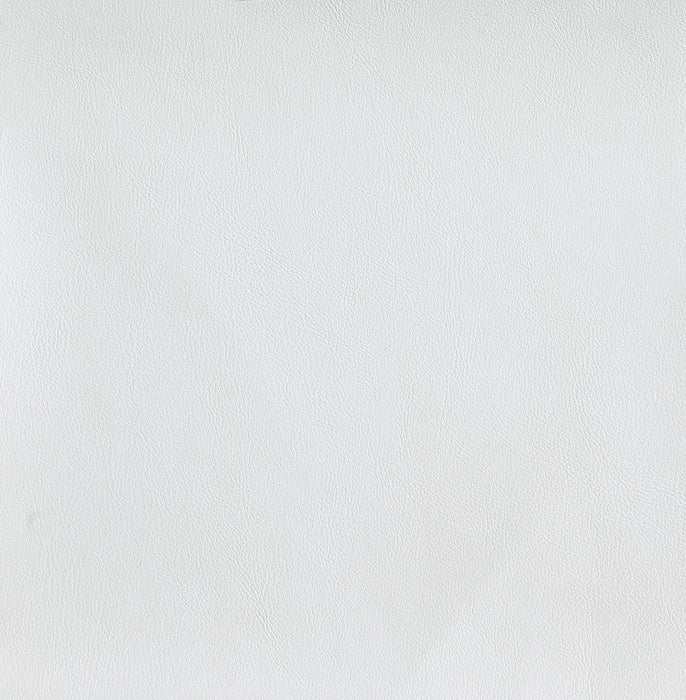 Augusta Modern Metal Vegan Leather Dining Chair in White - Set of 4