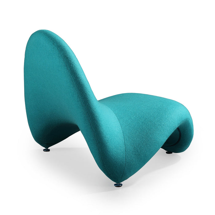 Manhattan Comfort Moma Wool Blend Accent Chair - Teal