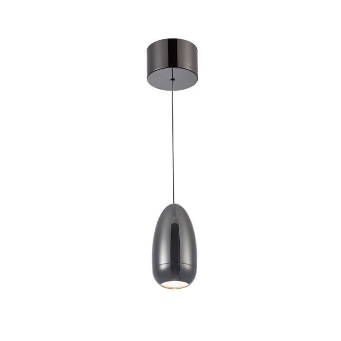 Royal Pearl Gun Metal Integrated LED Pendant