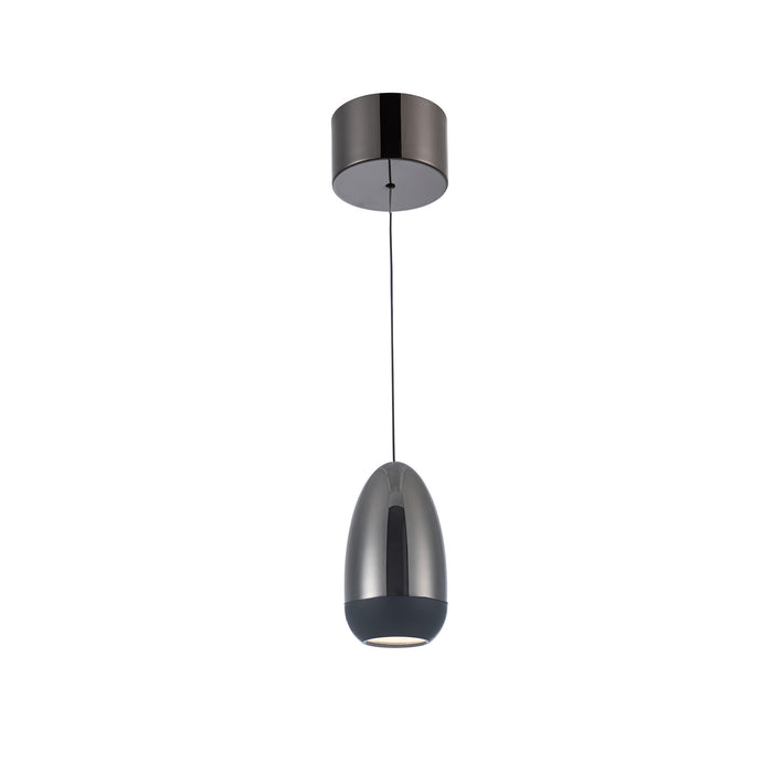 Royal Pearl Gun Metal Integrated LED Pendant