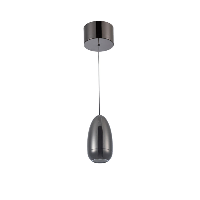 Royal Pearl Gun Metal Integrated LED Pendant