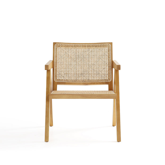 Manhattan Comfort Hamlet Accent Chair - Natural Cane