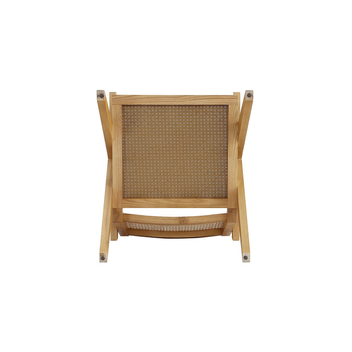 Manhattan Comfort Hamlet Accent Chair - Natural Cane
