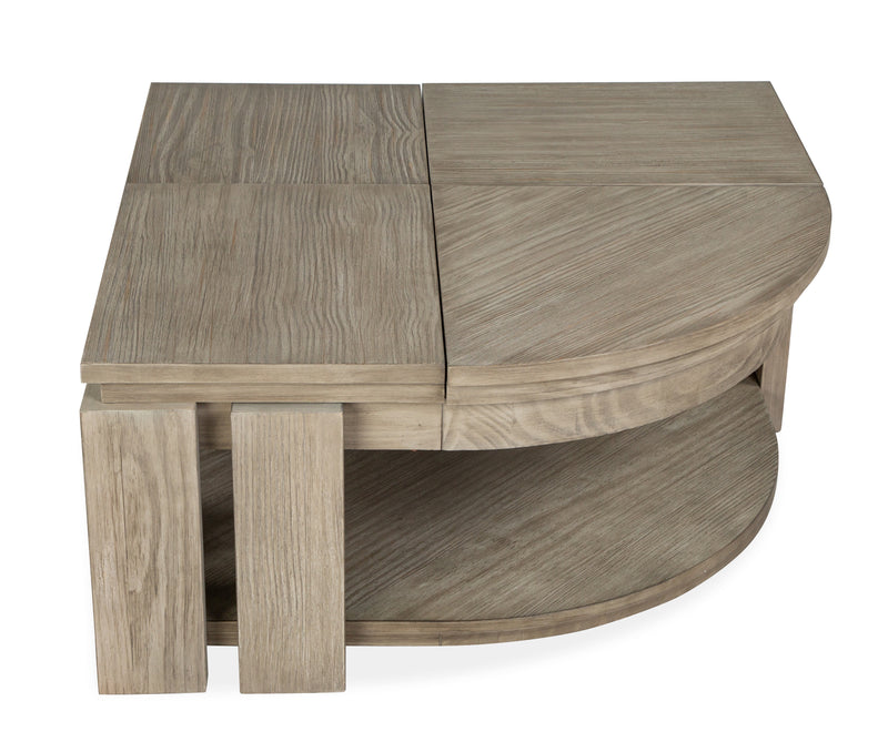 Addams 36\" Lift-Top Coffee Table with Casters - Stone Harbor Grey
