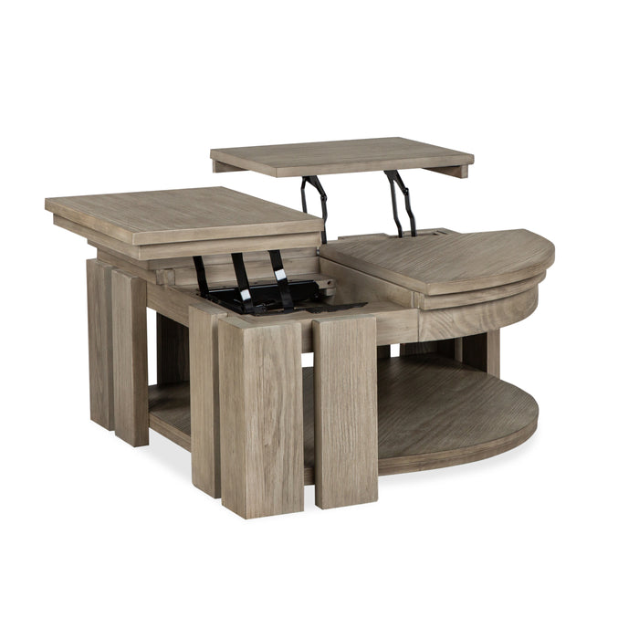 Addams 36\" Lift-Top Coffee Table with Casters - Stone Harbor Grey