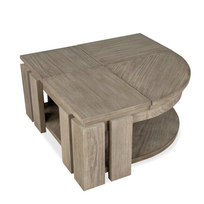 Addams 36\" Lift-Top Coffee Table with Casters - Stone Harbor Grey