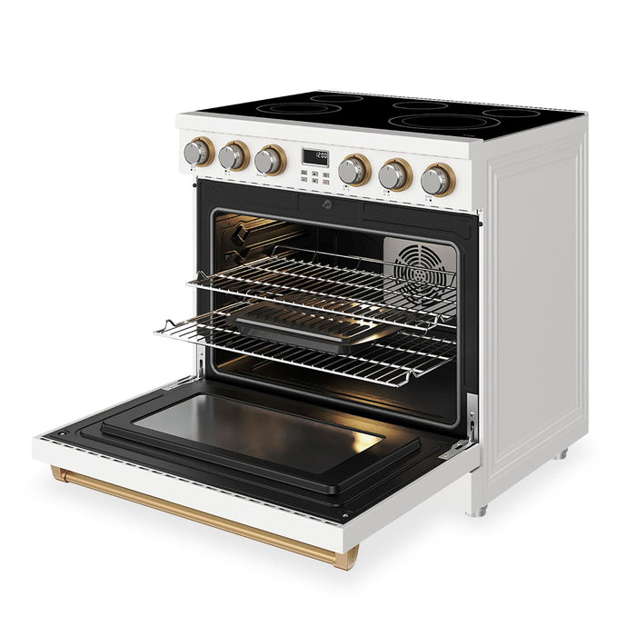 Thor Kitchen 36” 6.0 Cu. Ft. Electric Range - White - ARE36W