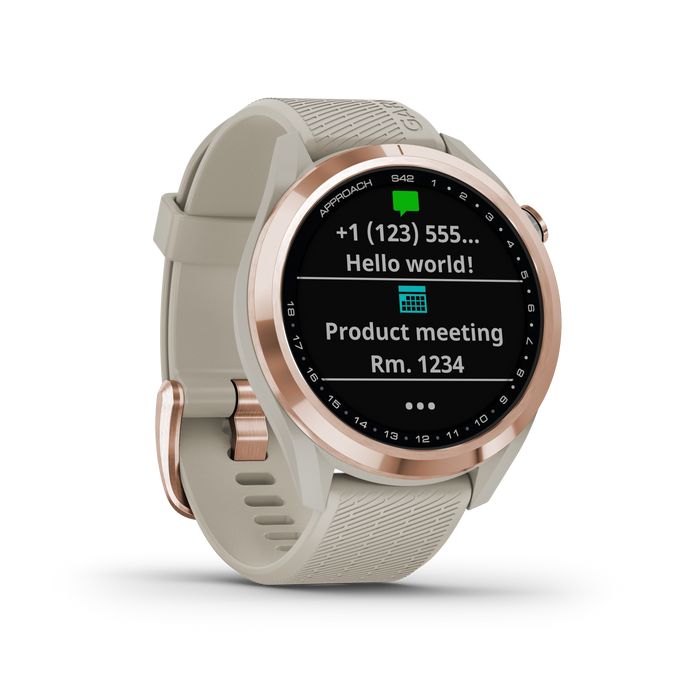 Garmin Approach® S42 Gps Golf Smartwatch - Fitness Tracker W/ Multi-gnss Support - Rose Gold