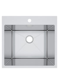 Bristol Sinks Top Mount Stainless Steel Single Bowl Laundry Sink - B1205