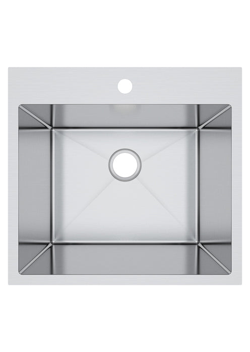 Bristol Sinks Top Mount Stainless Steel Single Bowl Laundry Sink - B1205